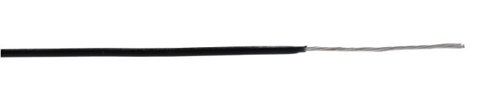 Zapojovací vodič plocha průřezu 0,06 mm², typ kabelu: Vysoké teploty, prameny vodičů: 7/0,10 mm pramen vodičů, Černá,