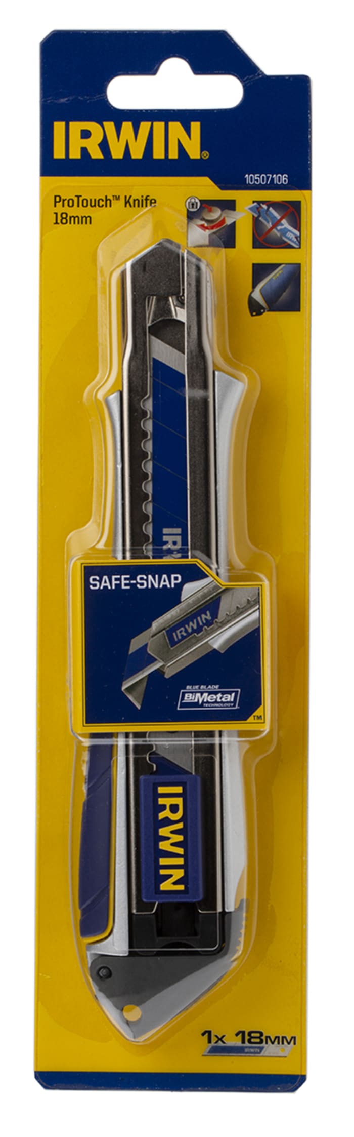 10507106 Irwin Irwin Safety Knife with Snapoff Blade, Retractable