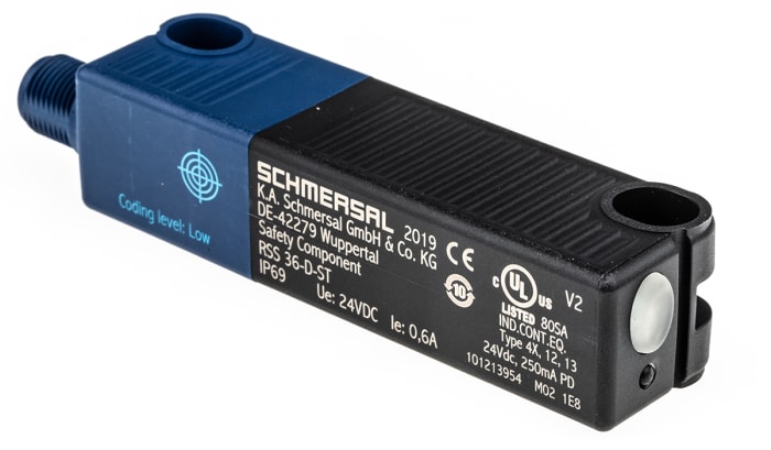 Schmersal RSS 36 Series RFID Non-Contact Safety Switch, 20.4 → 26.4V dc, Reinforced Thermoplastic Housing, 2