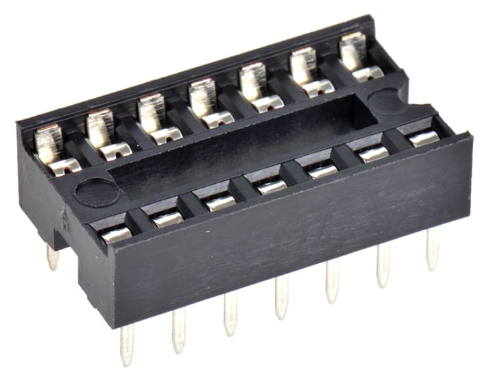 Patice Dip IC, řada: 1-2199298, rozteč: 2.54mm šířka řady 7.62mm, počet kontaktů: 14, Průchozí otvor Standardní kolík ,