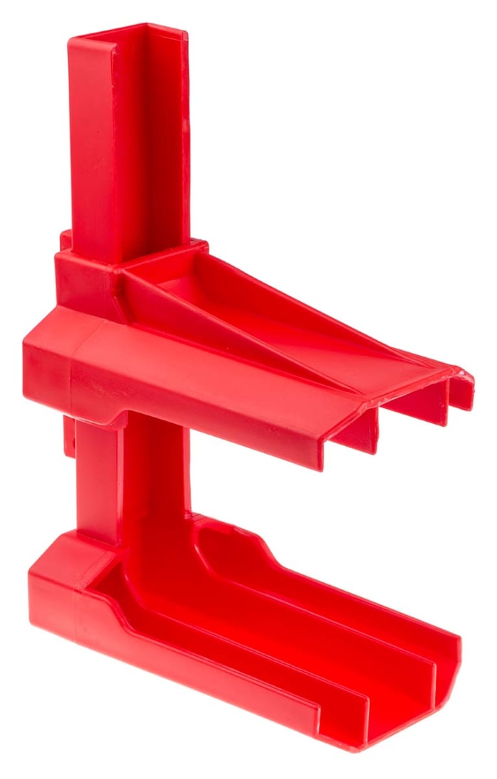 RS PRO Red 6-Lock Polypropylene Ball Valve Lockout, 8mm Shackle, 203.2mm Attachment