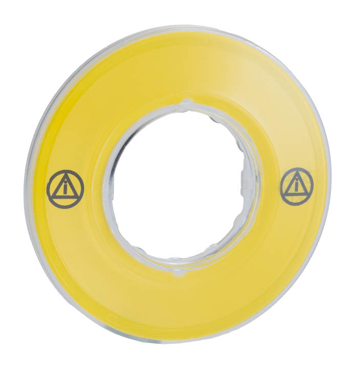 Schneider Electric Blank 3D label for Use with Emergency Switching Off Mushroom Head Push Button, EN ISO 13850 E-Stop