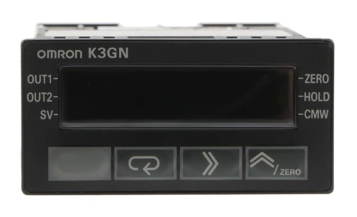 Omron K3GN 7 Segment LCD Digital Panel Multi-Function Meter for Current, Pulse, Voltage, 22.2mm x 45mm