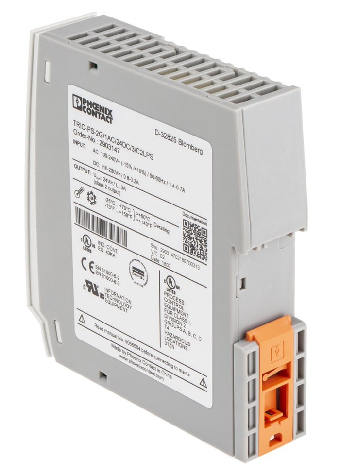 2903147 Phoenix Contact | Phoenix Contact TRIO POWER DIN Rail Power ...