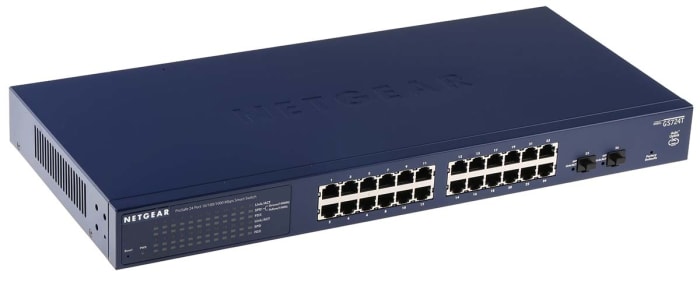 Netgear ProSafe GS724T-400EUS, Managed, Smart 26 Port Ethernet Switch, Type C - European Plug