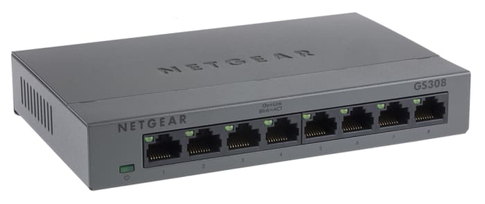 Netgear SOHO GS308, Unmanaged 8 Port Ethernet Switch