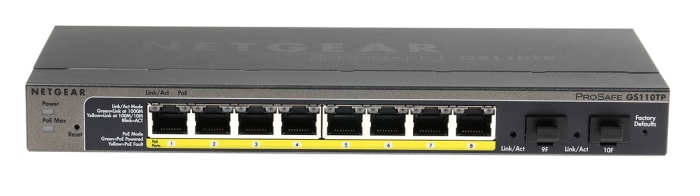 Netgear ProSAFE GS110TP, Smart 10 Port Ethernet Switch With PoE