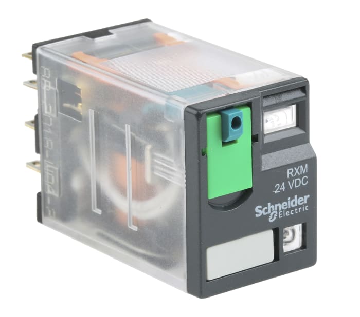 Schneider Electric Plug In Power Relay, 24V dc Coil, 8A Switching Current, 4PDT