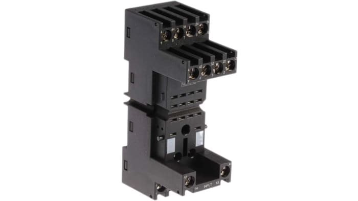 Schneider Electric Harmony Relay RXM 14 Pin <250V DIN Rail Relay Socket, for use with Relais Series RSZ