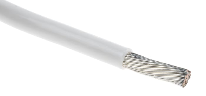 Fils de câblage RS PRO, 3 mm², Blanc, 12 AWG, 100m, 600 V