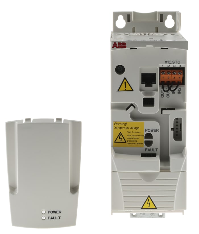 Variateur de fréquence ABB ACS355, 0,75 kW 240 V c.a. 1 phase, 4,7 A, 0 → 600Hz