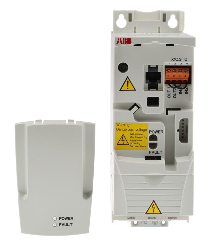 ABB Inverter Drive, 3 kW, 3 Phase, 400 V ac, 7.3 A, ACS355 Series