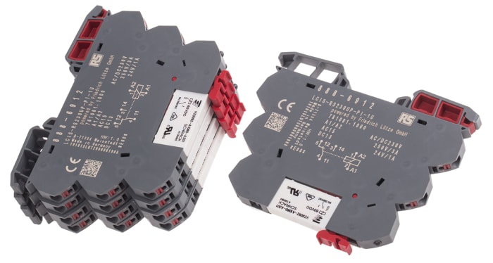 RS PRO Interface Relay, DIN Rail Mount, 230V ac/dc Coil, SPDT, 1-Pole