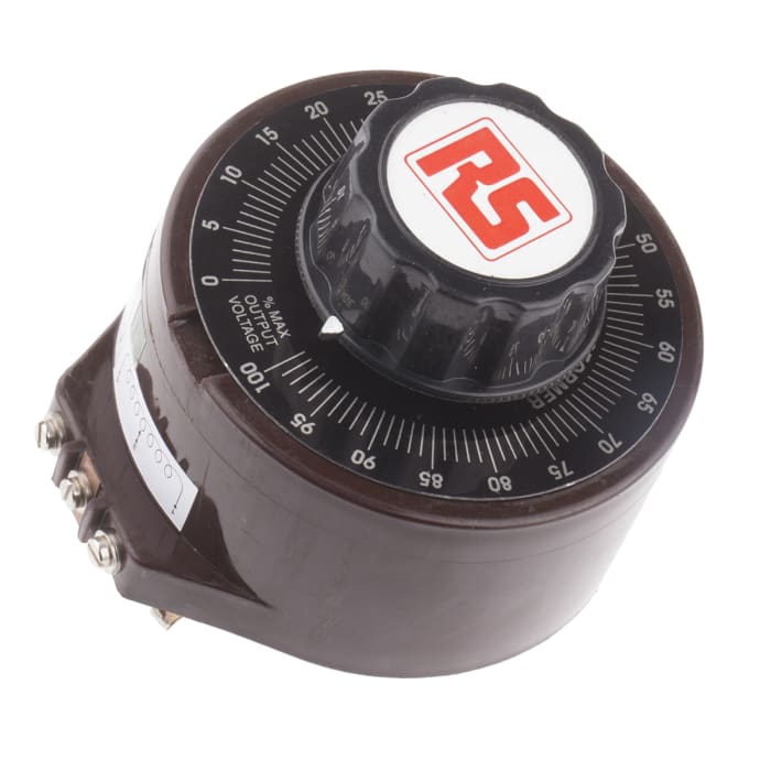 RS PRO 1 Phase 360VA Variac, 1 Output, 240V, 1.5A