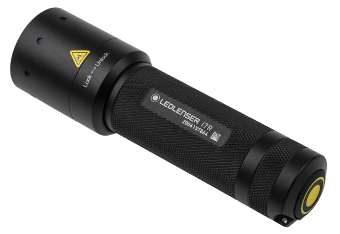LEDLENSER LED Torch Black - Rechargeable 220 lm, 130 mm