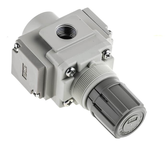 Regulador neumático SMC, G 1/4, Presión Máxima 1MPa