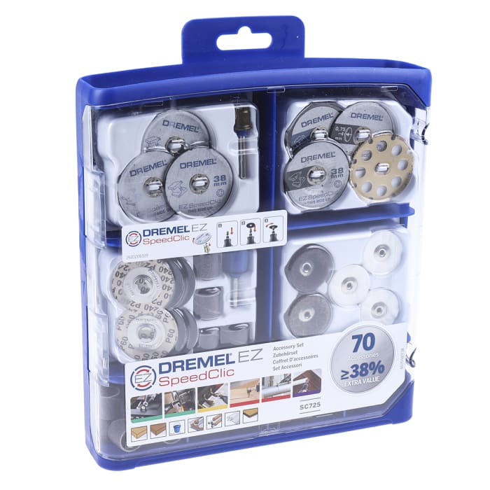 assortiment 70 accessoires Speedclic Dremel 725 2615E725JA