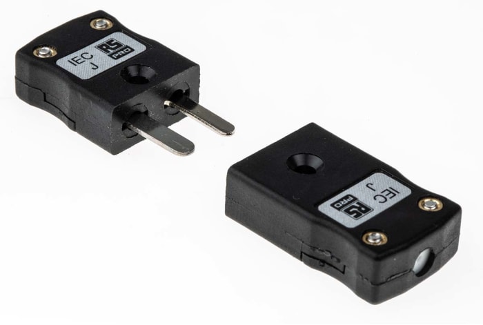RS PRO Miniature Thermocouple Connector for Use with Type J Thermocouple, 4mm Probe, IEC, RoHS Compliant Standard