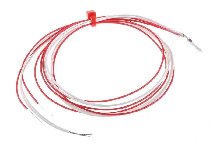 RS PRO PT100 RTD Sensor, 2mm Dia, 10mm Long, 4 Wire, Probe, Class A +250°C Max