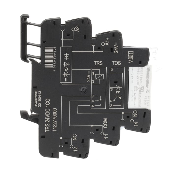 1122770000 Weidmüller | Weidmüller TRS Series Interface Relay, DIN Rail ...