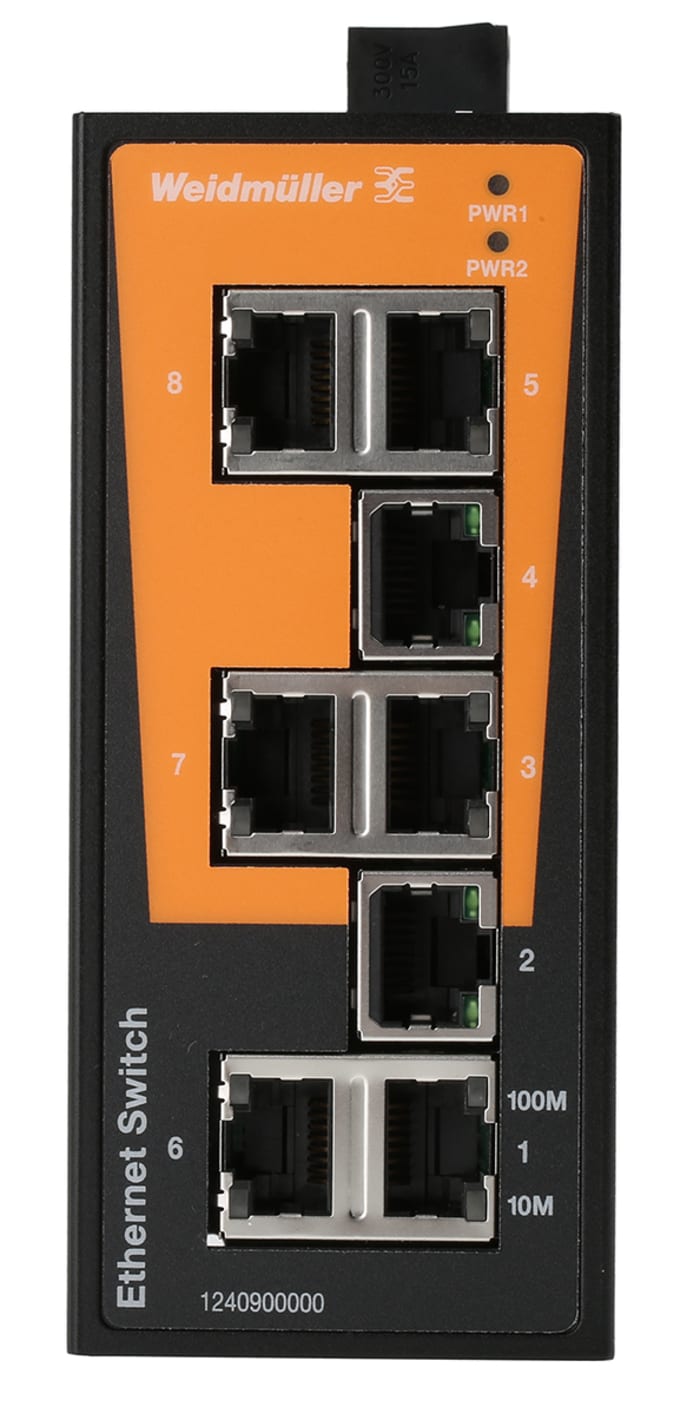 1240900000 Weidmüller Network Switch Unmanaged, Fast 893