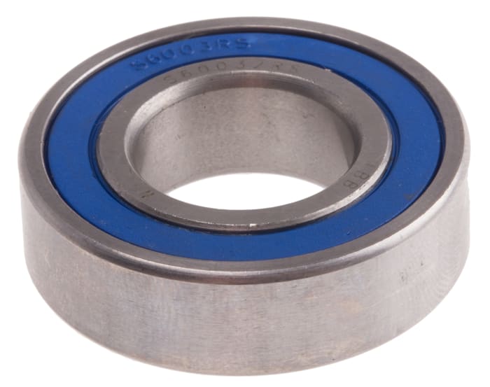 RS PRO SS6003-2RS Single Row Deep Groove Ball Bearing- Both Sides Sealed 17mm I.D, 35mm O.D
