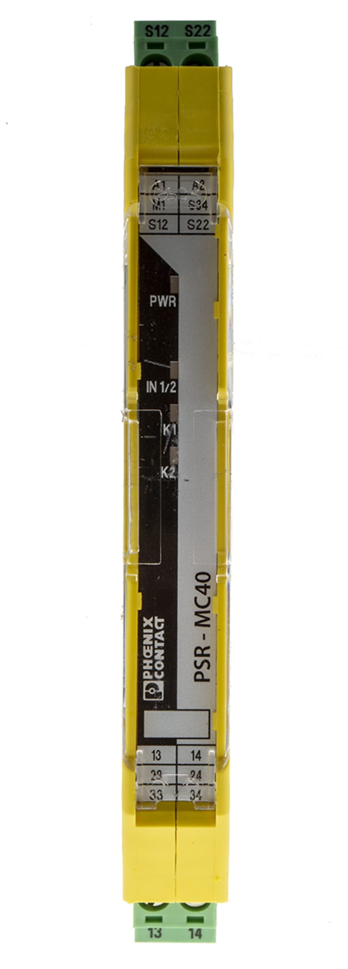 Phoenix Contact PSRmini PSR-MC40-3NO-1DO-24DC-SC Emergency Stop Safety Relay, 24V dc, Dual-Channel, 3 Safety Contacts