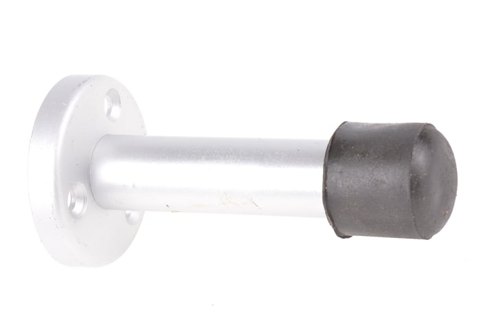 RS PRO Silver Aluminium Base-Board Door Stop