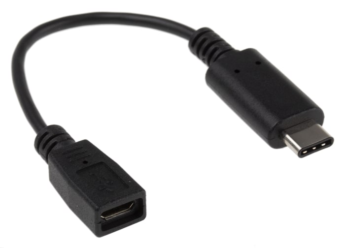 Cable USB 2.0 RS PRO con B. Micro USB B Macho color Negro