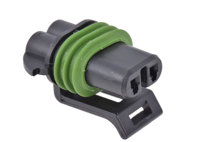 Delphi, Metri-Pack 150 Automotive Connector Socket Black Cable Mount 2 Way, Crimp Termination 10737794