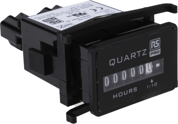 RS PRO Hour Meter, 6 Digit Analogue, 50Hz, 90 → 264 V ac