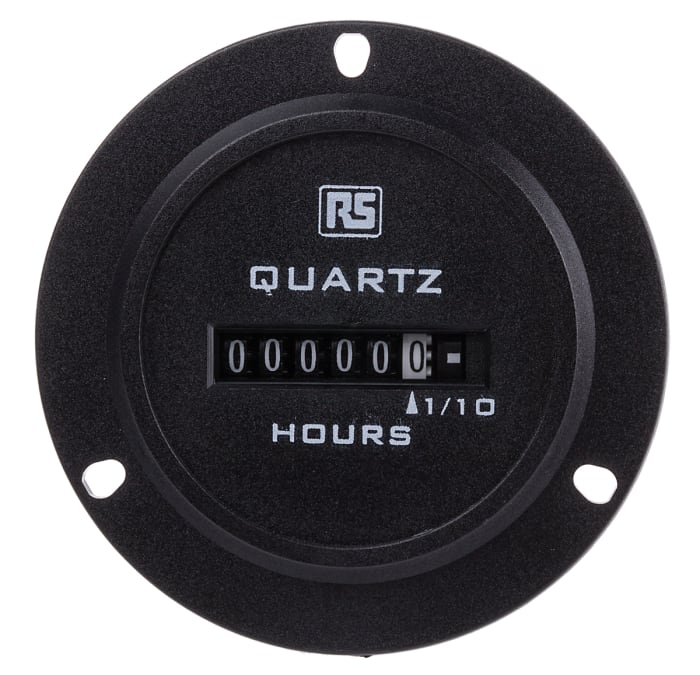 Compteur RS PRO Heures 90→264 V c.a. Analogique 6 digits
