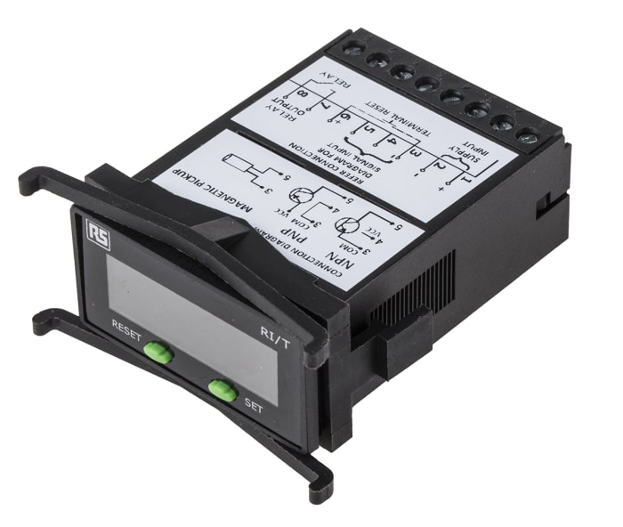 RS PRO Totaliser, 7 Digit LCD