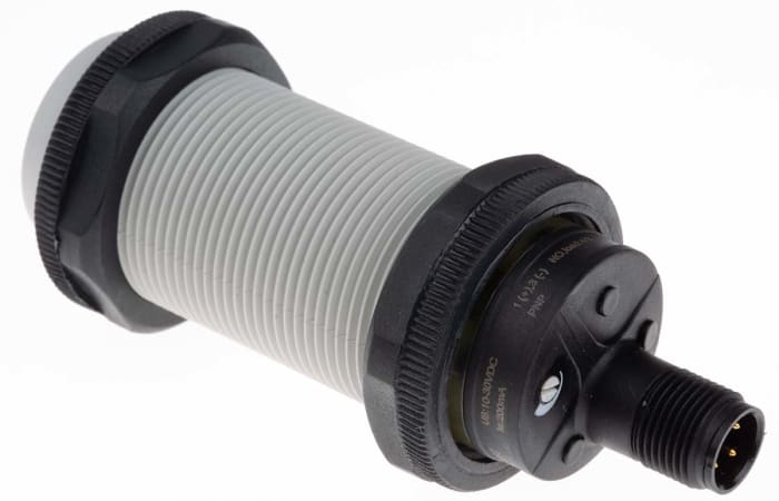 RS PRO Capacitive Threaded Barrel Proximity Sensor, M30, 15 mm Detection, PNP NO, 10 → 30 V dc