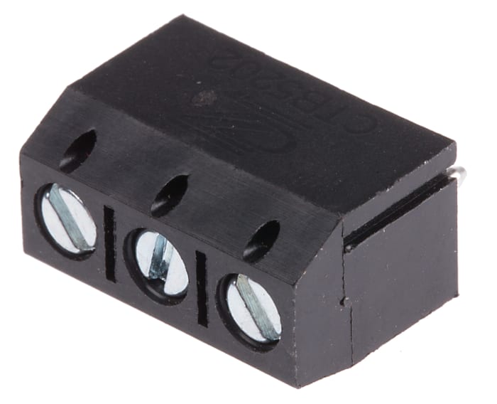 Bornier pour CI RS PRO 3 contacts 1 rangée(s) pas de 5mm