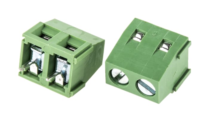 Bornier pour CI RS PRO 2 contacts 1 rangée(s) pas de 5mm