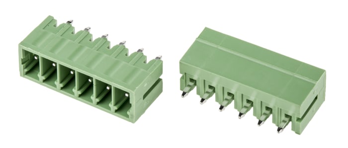 RS PRO, 3.5mm Pitch, 6 Way, , Pluggable Terminal Block, Header, Through Hole, Solder Termination