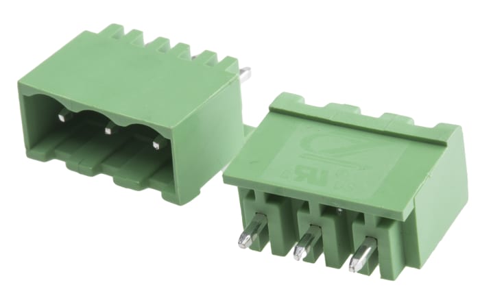 RS PRO, 5.08mm Pitch, 3 Way, , Pluggable Terminal Block, Header, Through Hole, Solder Termination