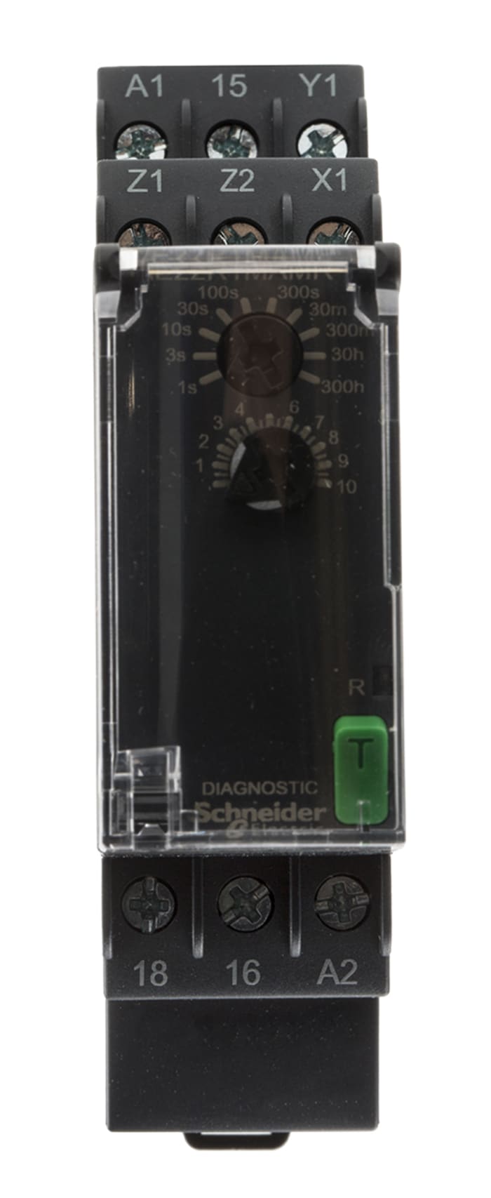 Schneider Electric Harmony Time Series DIN Rail Mount Timer Relay, 24 → 240V ac/dc, 1-Contact, 0.05 → 1s,