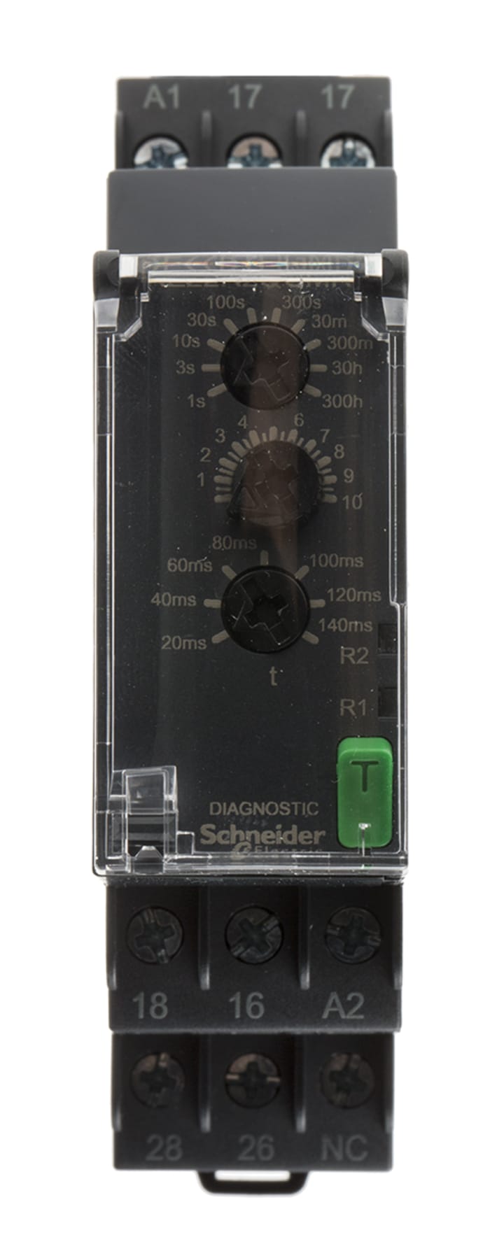 Schneider Electric Harmony Time Series DIN Rail Mount Timer Relay, 24 → 240V ac/dc, 2-Contact, 0.05 → 1s,