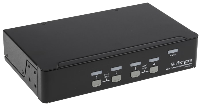 StarTech.com 4 Port USB VGA KVM Switch, 1920 x 1440 Maximum Resolution