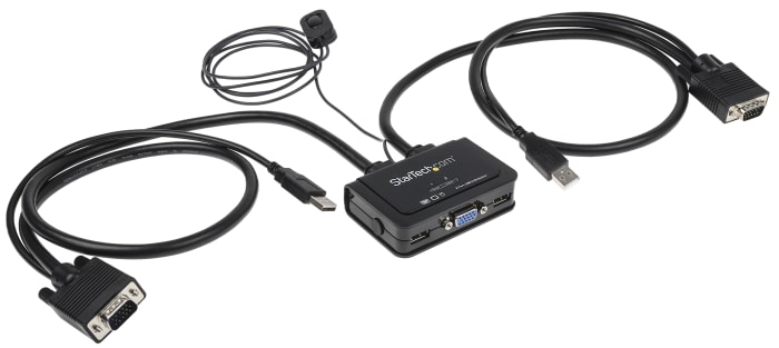 StarTech.com 2 Port USB VGA KVM Switch, 2048 x 1536 Maximum Resolution