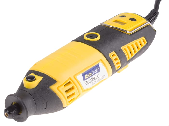 RS PRO RC250X 230V Miniature Rotary Tool Kit Power Tools Kit, Euro & UK Plug