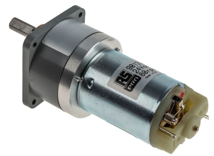 RS PRO Brushed Geared DC Geared Motor, 24 V dc, 20 Ncm, 80 rpm, 6mm Shaft Diameter