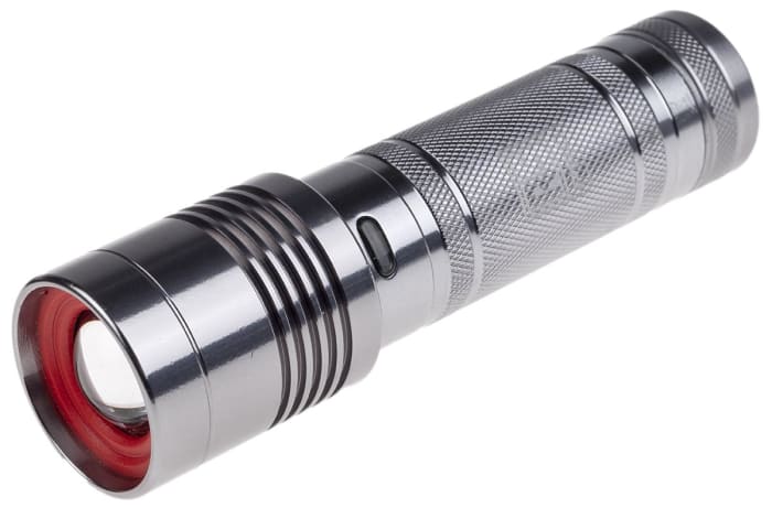 RS PRO LED Torch Grey 400 lm, 138 mm