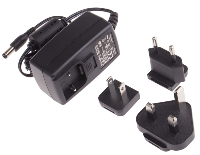 RS PRO 18W Plug-In AC/DC Adapter 15V dc Output, 1.2A Output