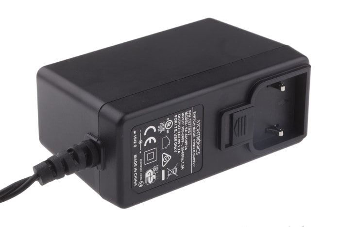 RS PRO 40W Plug-In AC/DC Adapter 24V dc Output, 1.7A Output