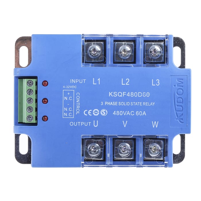 KSQF480D60 iAutoc iAutoc 60 A Solid State Relay 3 Phase, Zero