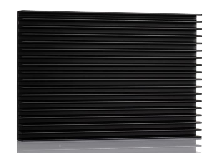 RS PRO Heatsink, Universal Rectangular Alu, 0.6°C/W, 150 x 100 x 15mm, PCB Mount