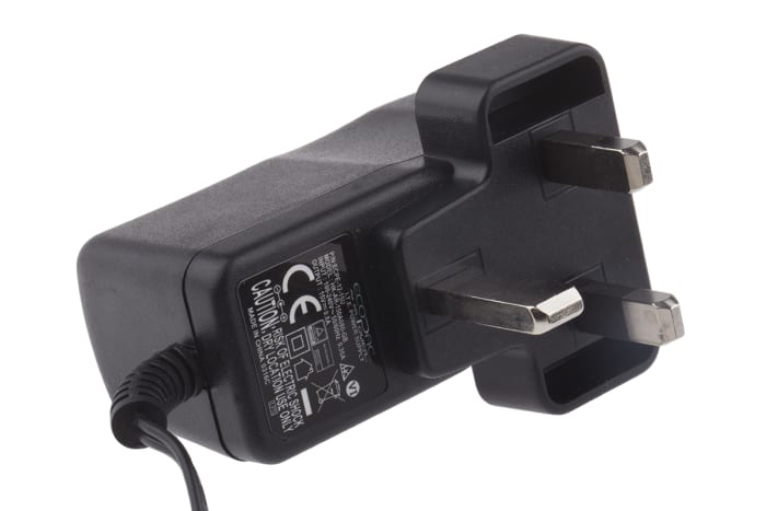 RS PRO 12W Plug In Power Supply 15V dc Output, 0 → 800mA Output